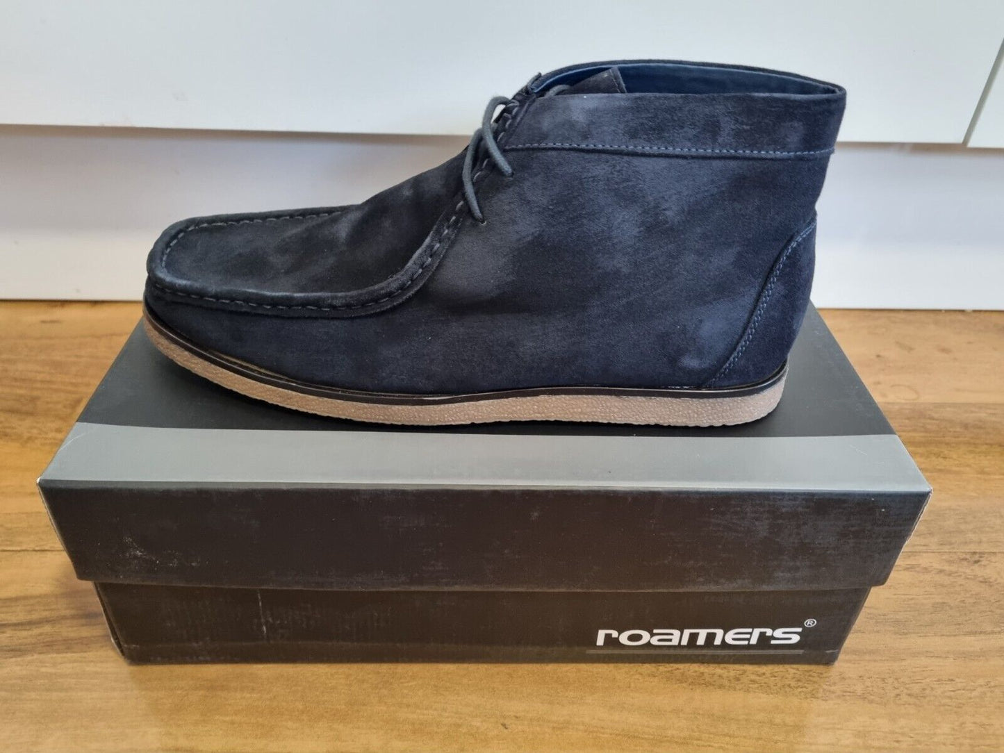 Desert Boot by Roamers - Apron Para Style - Navy Suede Leather (M192CS)
