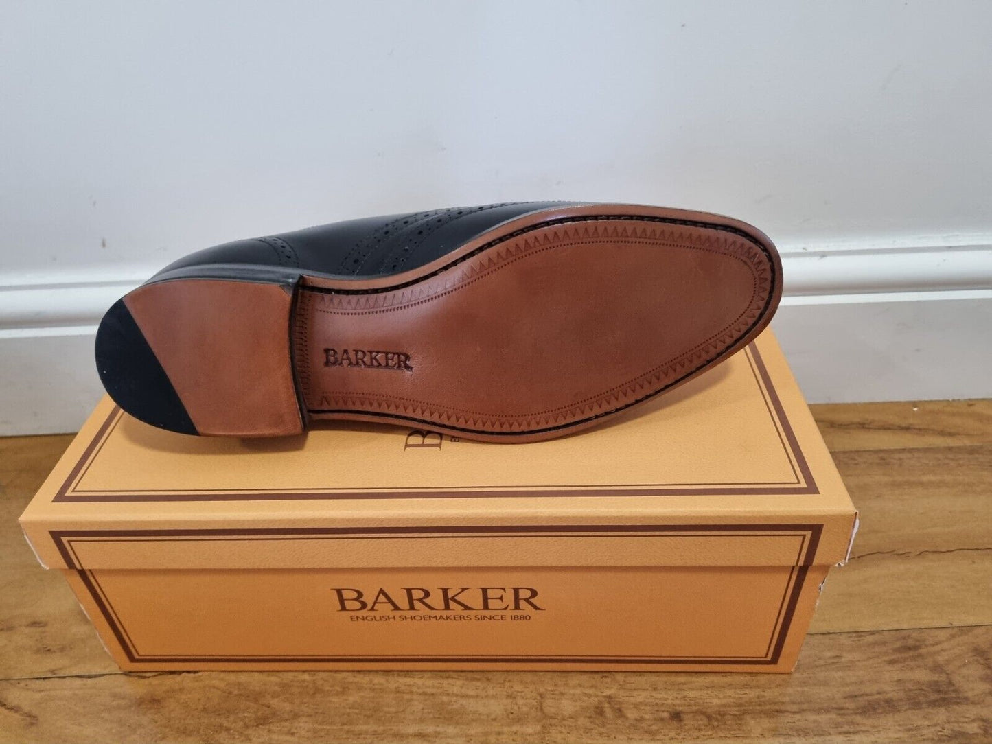 Barker - Glasgow - Black Calf Leather Brogue