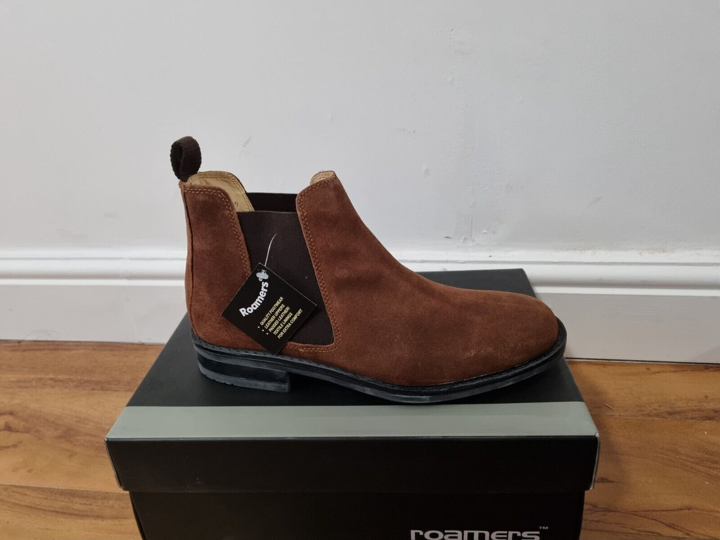 Chelsea Boot By Roamers - Chestnut Suede Leather (M278BS)