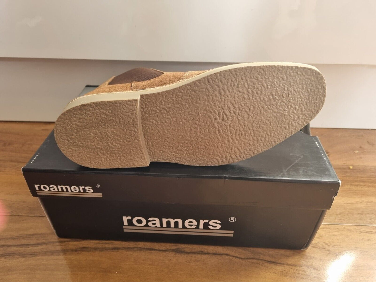 Desert Boot by Roamers - Chelsea - Taupe Suede Leather (M765BS)