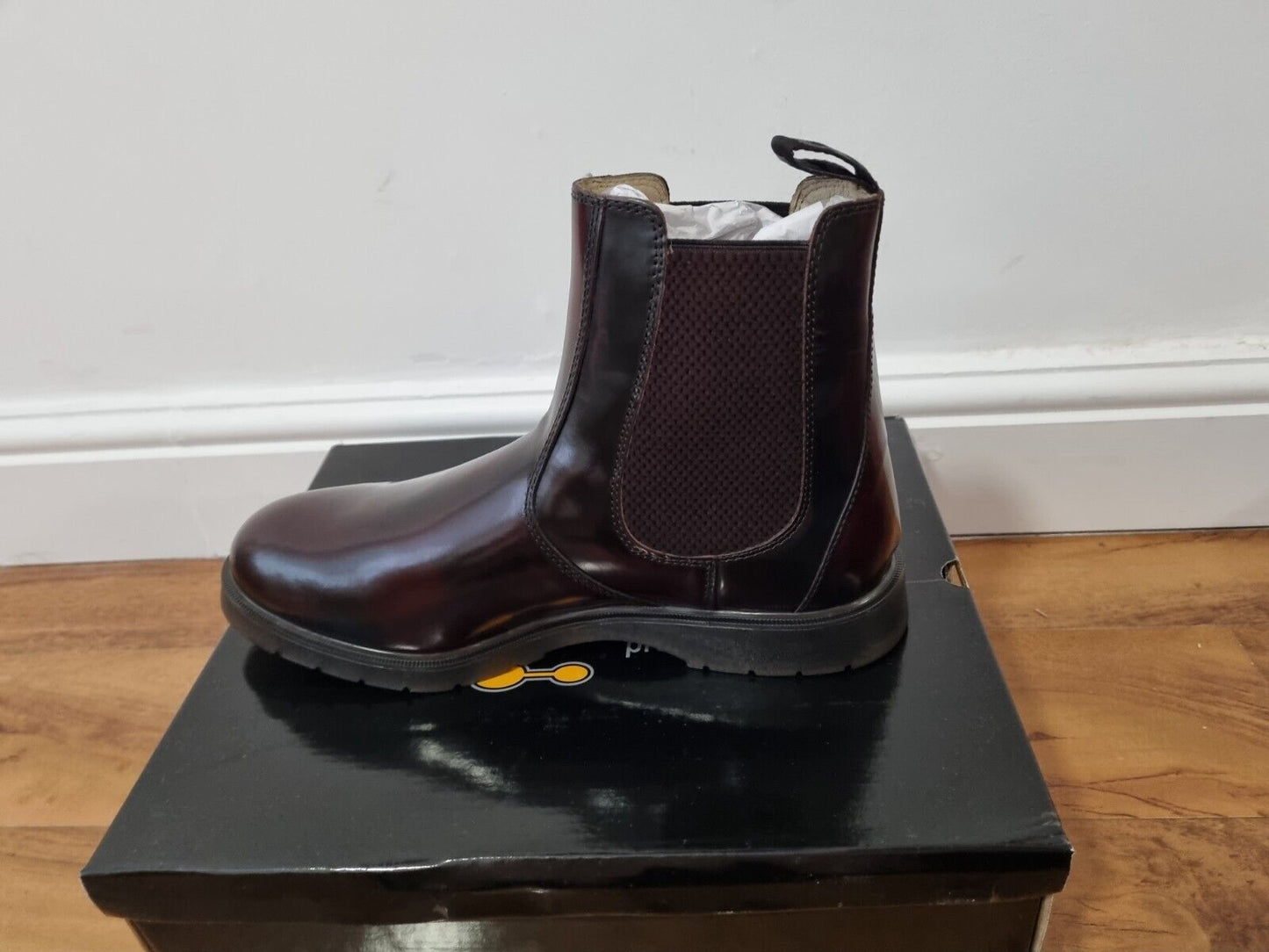 Chelsea Boot by Grafters - Hi-Shine Burgundy Leather (M186BD)